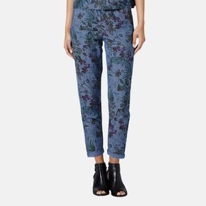 Topshop Denim Moto Floral Print Jogger Pants